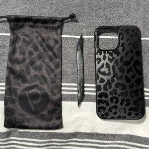 iPhone 12 Pro Max Midnight Leopard Loopy Case